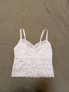 Cosabella White Lace Crop Cami